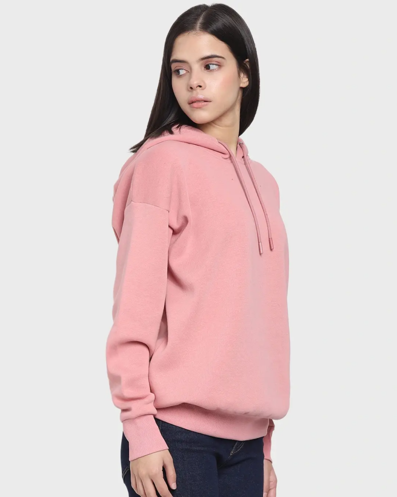 Women's Pink Oversized Hoodie