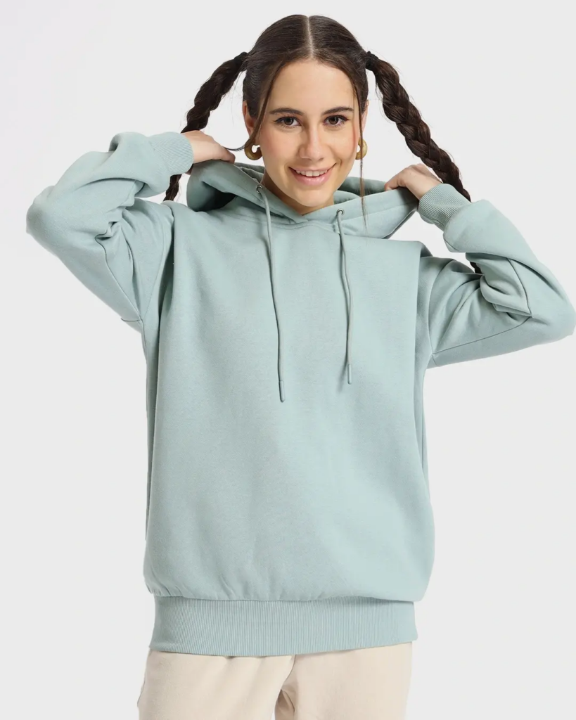 Women's Harbor Gray Oversized Hoodie