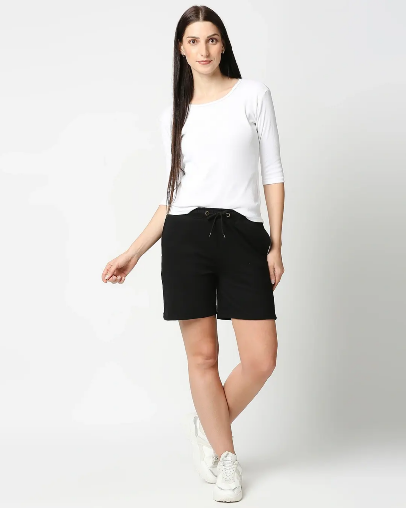Black Basic Shorts