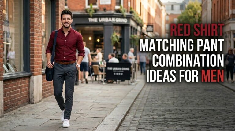Red Shirt Matching Pant Combination Ideas for Men red shirt matching pant