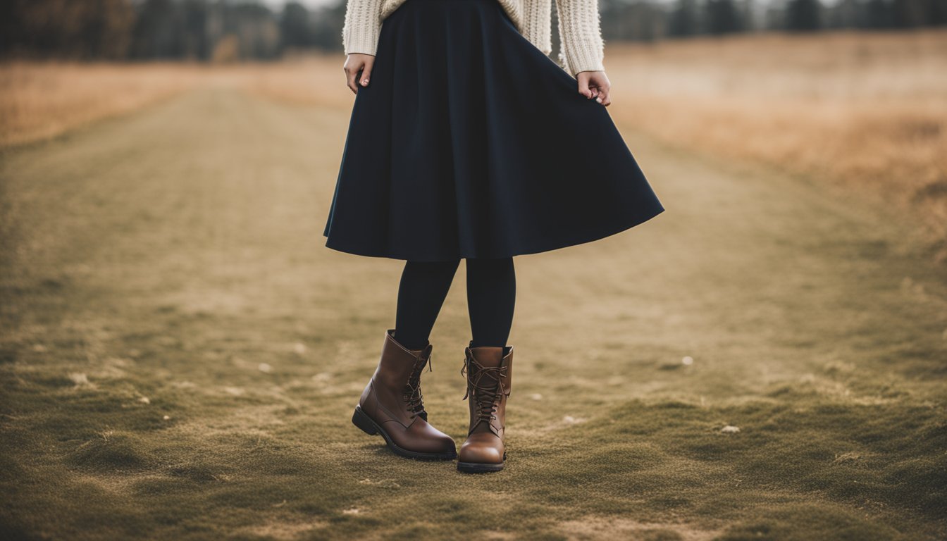 Shade And Shaded Pleated Skirt