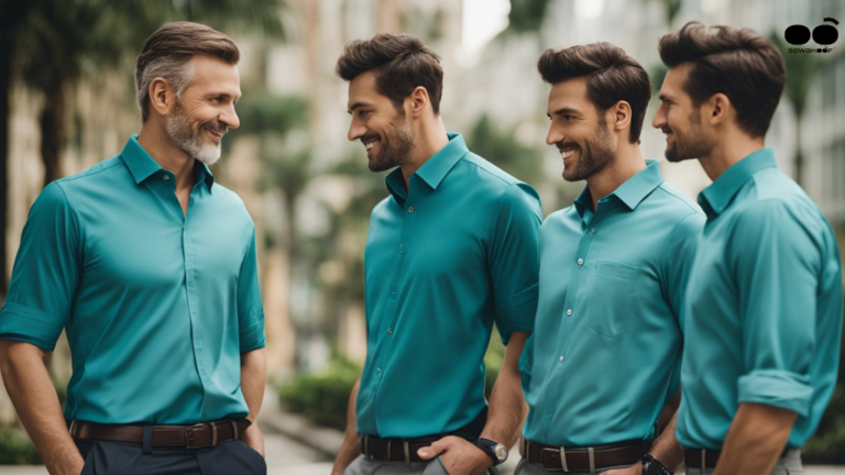 Teal Blue Shirt Combination Ideas