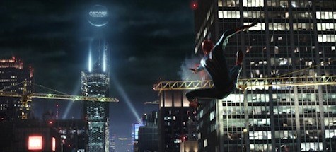 The Crane Swinging – The Amazing Spider-Man scene