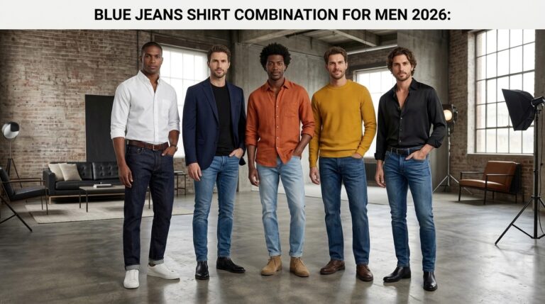 Blue Jeans Shirt Combination for Men 2026: 10 Looks That Never Miss blue denim jeans matching shirt