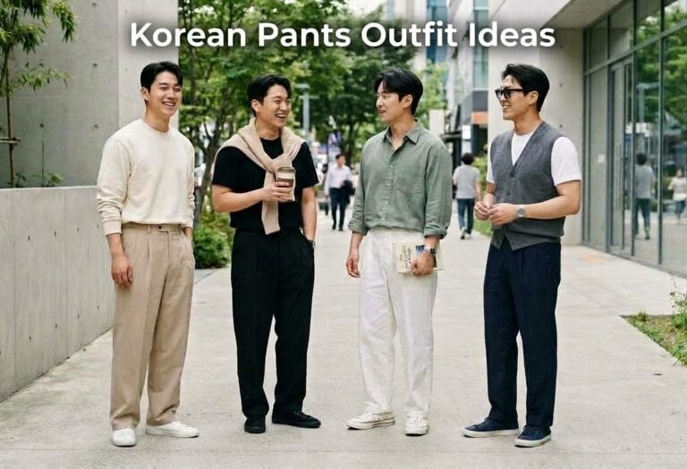 Trendy Korean Pants Outfit Ideas for Men in 2026 Korean Pants Outfit Ideas