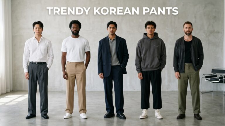 Trendy Korean Pants Outfit Ideas for Men in 2026 trendy korean pants