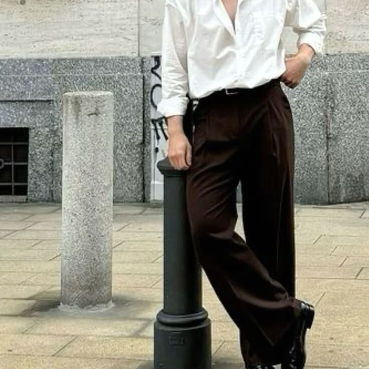 old money look with dress pants