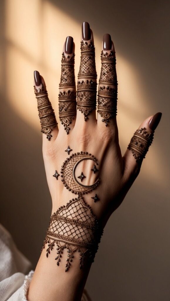 Chaand Sitaare Mehndi Design