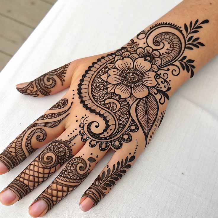 Contemporary Eid Mehndi Design