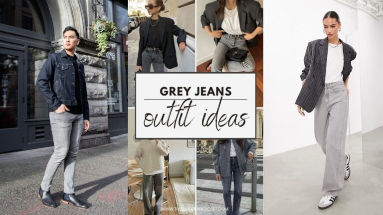 What To Wear With Grey Jeans? Mastering the Grey Jeans Combination Grey jeans outfit ideas