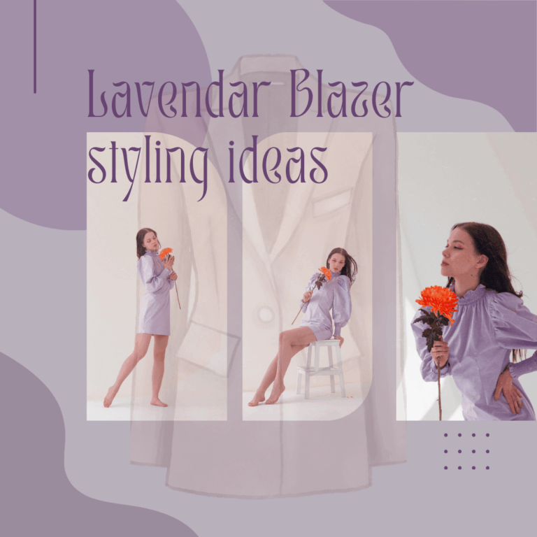 how to style lavender blazer