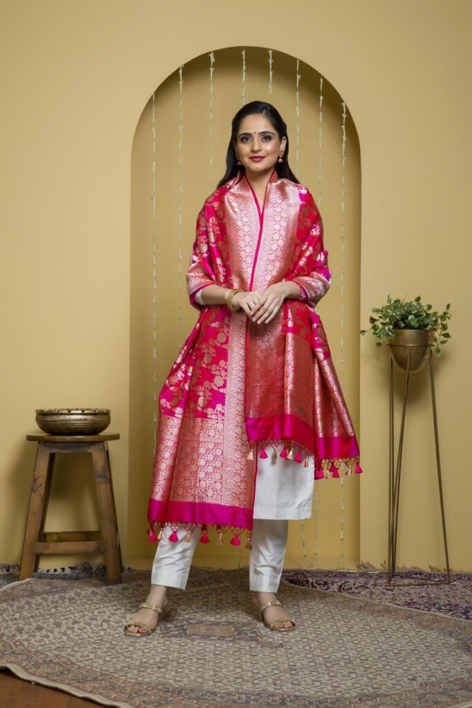 women wearing silk clothes on women