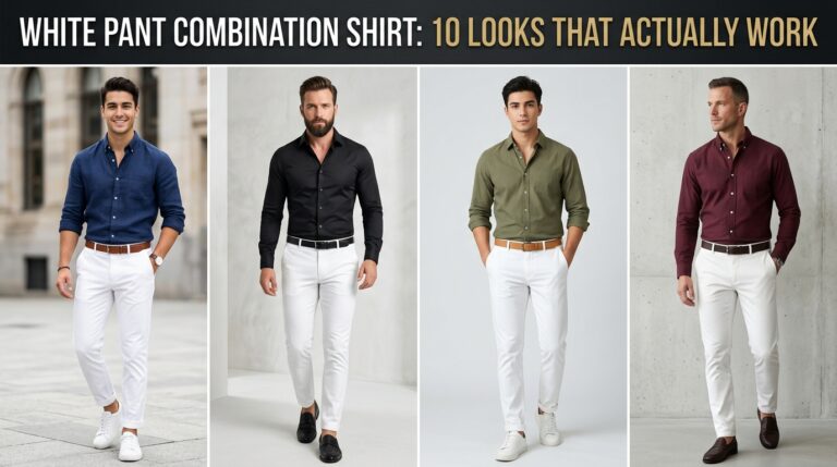 white pant combination shirts