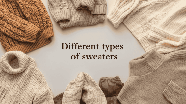 Different types of sweaters