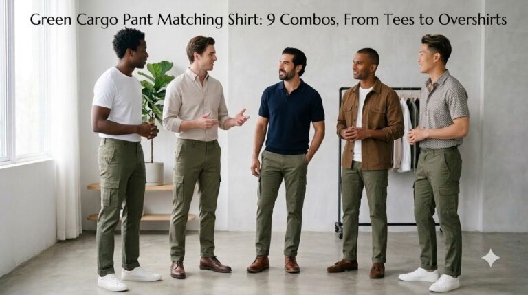 green cargo pant matching shirt