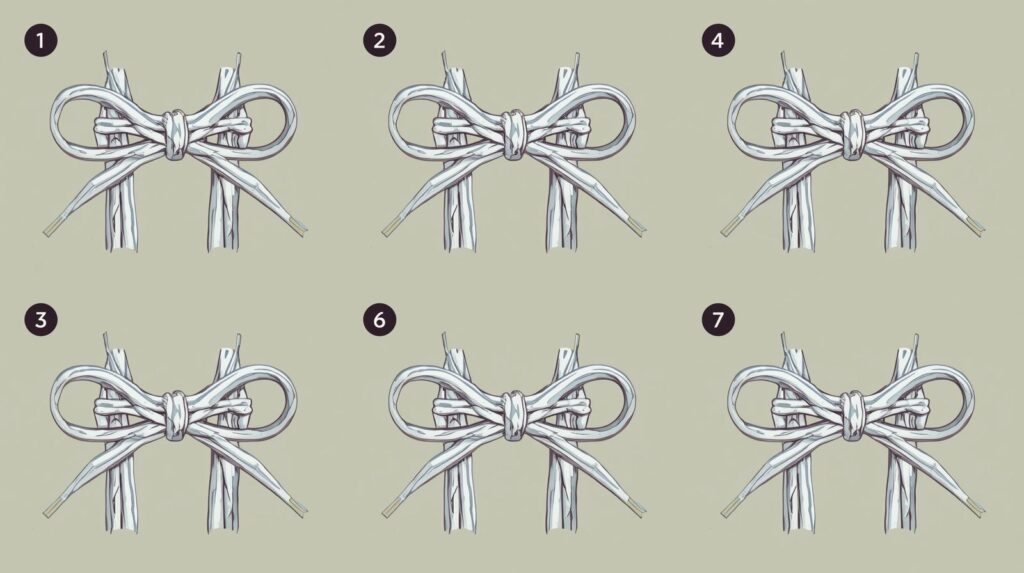 double bow shoelace knot
