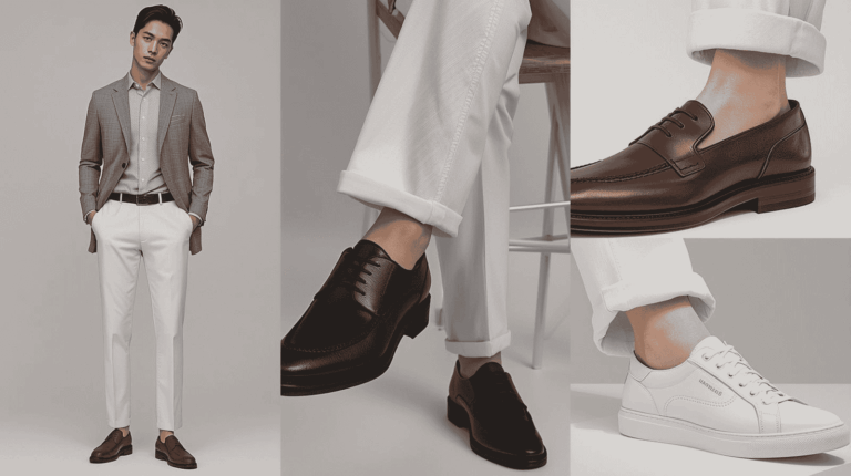 Top 10 Best Shoe Colors to Wear With White Pants for Men white pant shoes combination