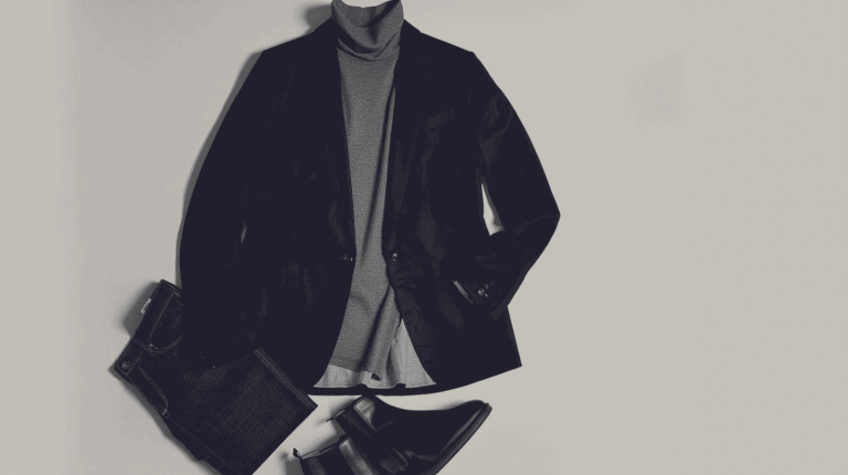 how to wear turtleneack with a blazer