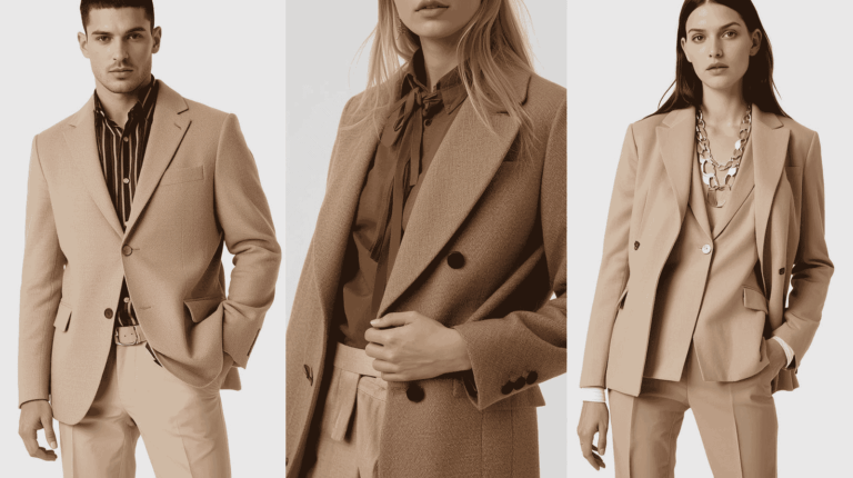 beige blazer combination