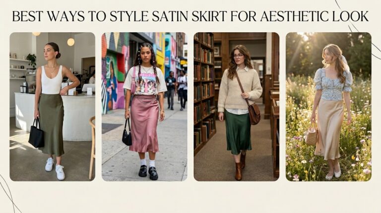 how to style satin skirt