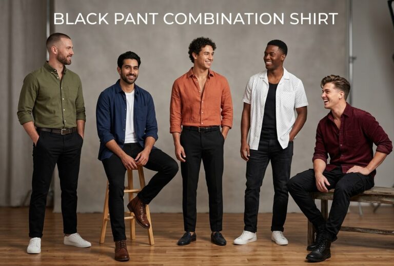 9 Black Pant Combination Shirt Ideas That Never Miss Black pant combination shirt
