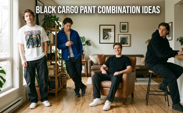 Black Cargo Pants Combination