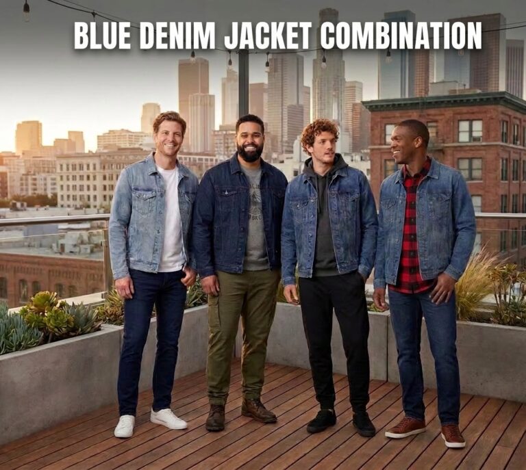 Blue Denim Jacket Combination: 8 Effortless Looks for Men Blue Denim Jacket Combination