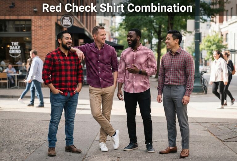 Red Check Shirt Combination: 5 Best Pairings That Work red check shirt combination