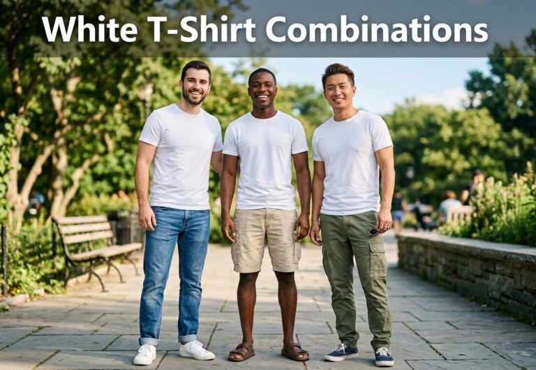 White T Shirt Combination Ideas: 6 Best Pairings For Men White T shirt Combination